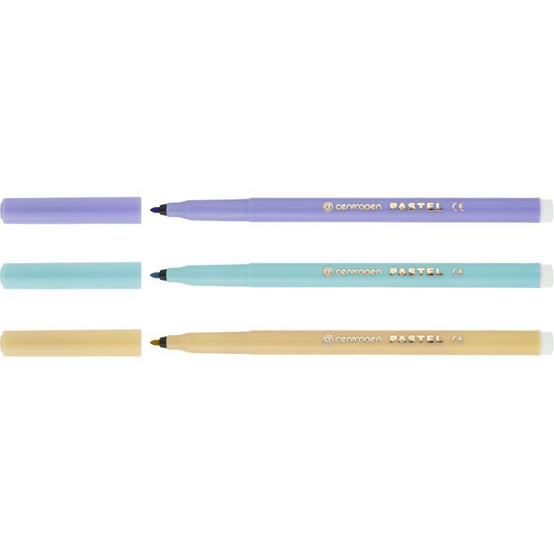 Фломастеры пастельные Centropen 7550/1009 TP, набор 12 шт