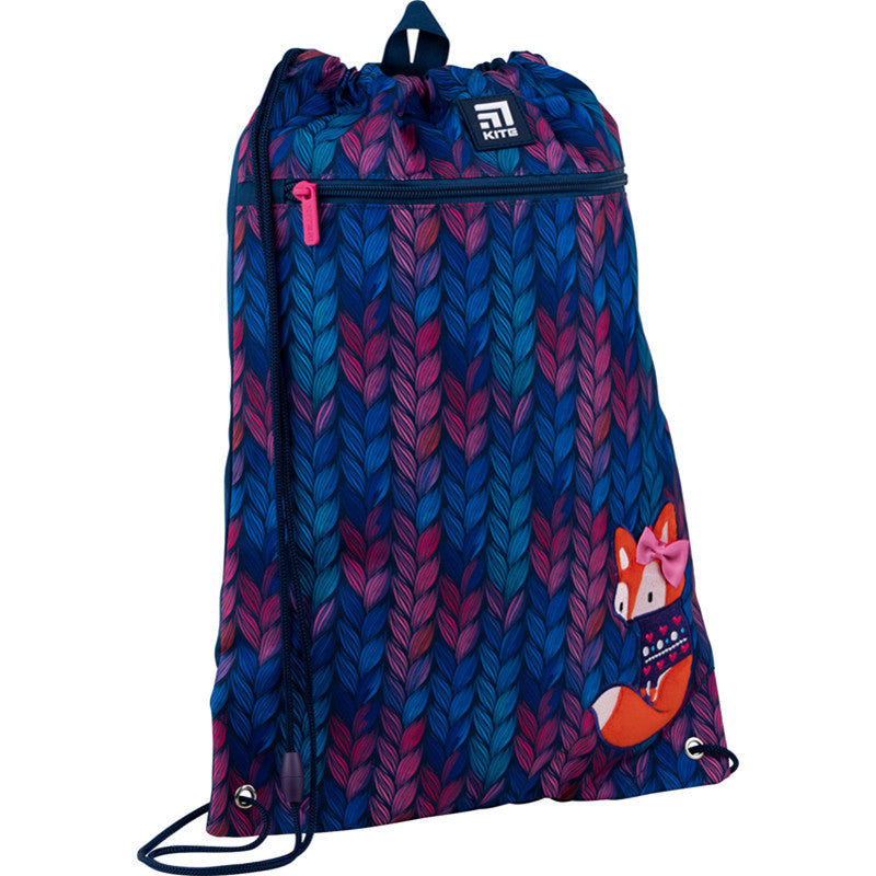 Сумка для взуття з кишенею Kite Education Fox K22-601M-7