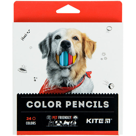 Олівці кольорові Kite Dogs 24 кольори K22-055-1