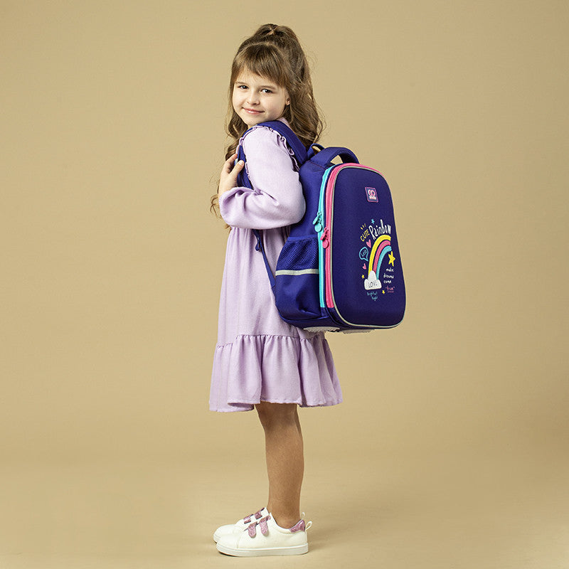 Рюкзак шкільний GoPack Education напівкаркасний Cute Rainbow GO24-165M-1