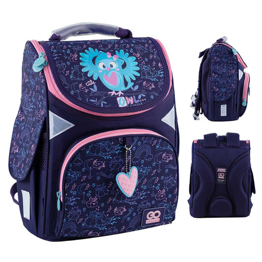 Рюкзак шкільний GoPack Education каркасний Pretty Owl GO24-5001S-2