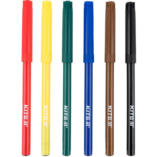 Фломастери Kite Classic 6 шт 6 кольорів K-446