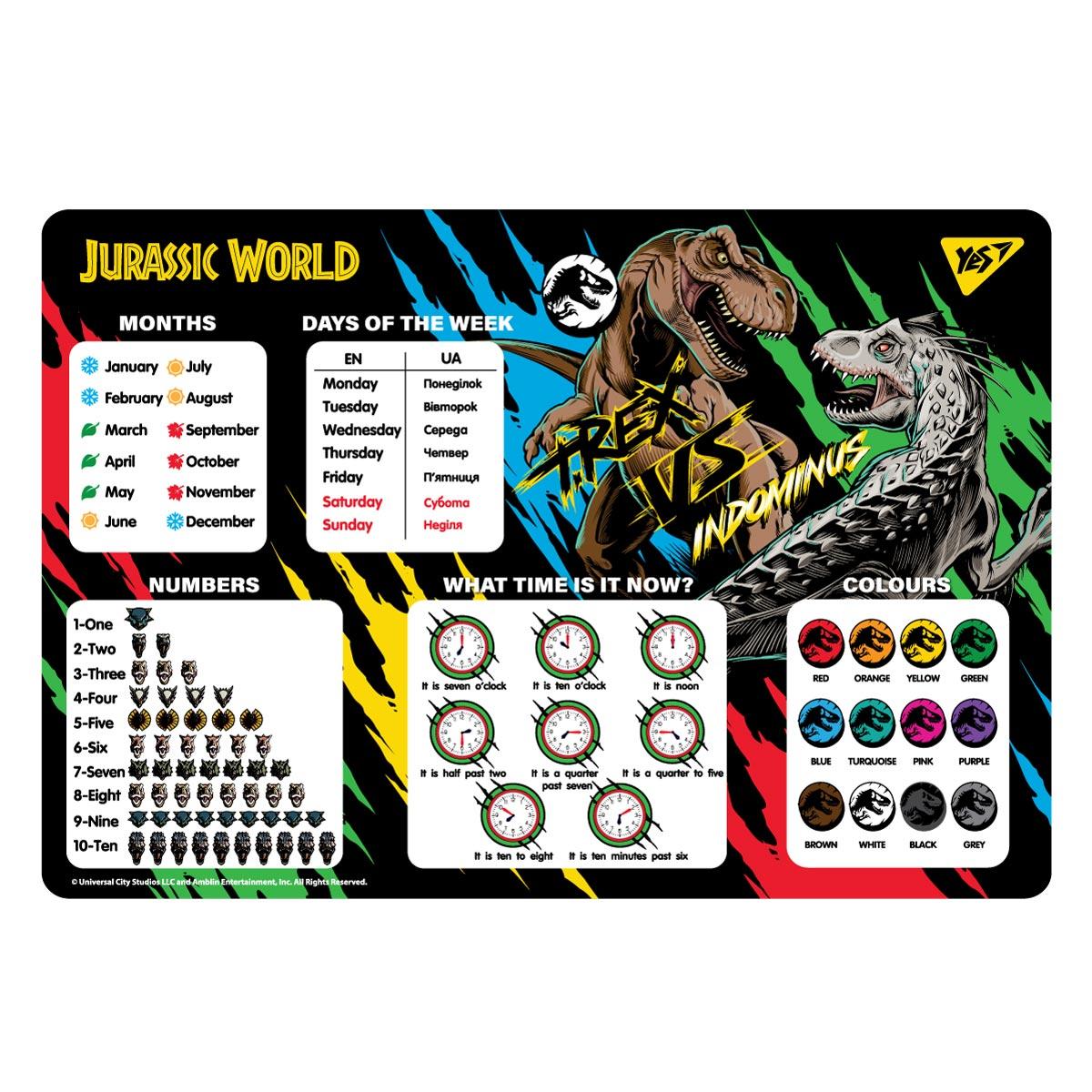 Підкладка для столу YES Jurassic World англійська, 492064