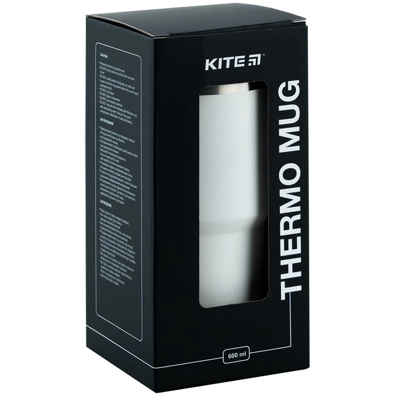 Термокружка Kite 600 мл Біла K24-1206-1