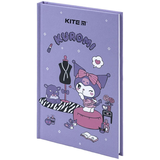 Книга записна Kite Kuromi тверда обкладинка А6 80 аркушів клітинка HK24-199-2