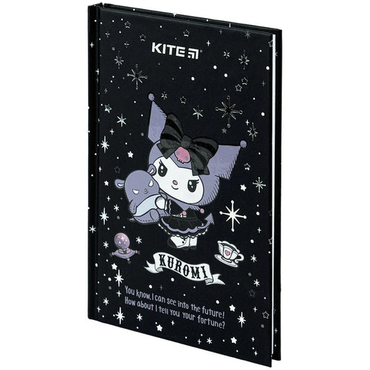 Книга записна Kite Kuromi тверда обкладинка А6 80 аркушів клітинка HK24-199-1