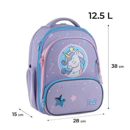 Рюкзак шкільний каркасний GoPack Education Fairytale Unicorn GO25-597M-3