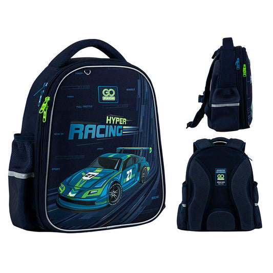 Рюкзак шкільний напівкаркасний GoPack Education Speedway GO25-165S-4