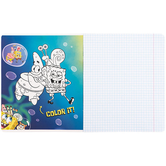 Зошит шкільний Kite SpongeBob SquarePants, 18 аркушів, клітинка SB25-236
