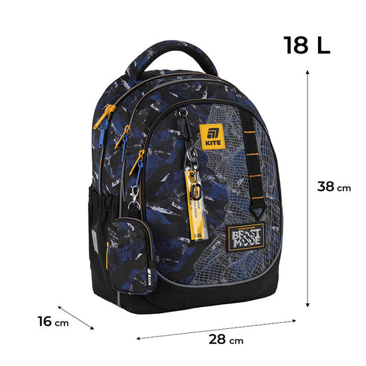 Рюкзак шкільний Kite Education Beast Mode K25-700M-4