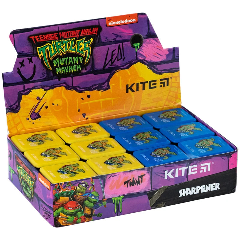 Точилка з контейнером прямокутна Kite Ninja Turtles NT24-116