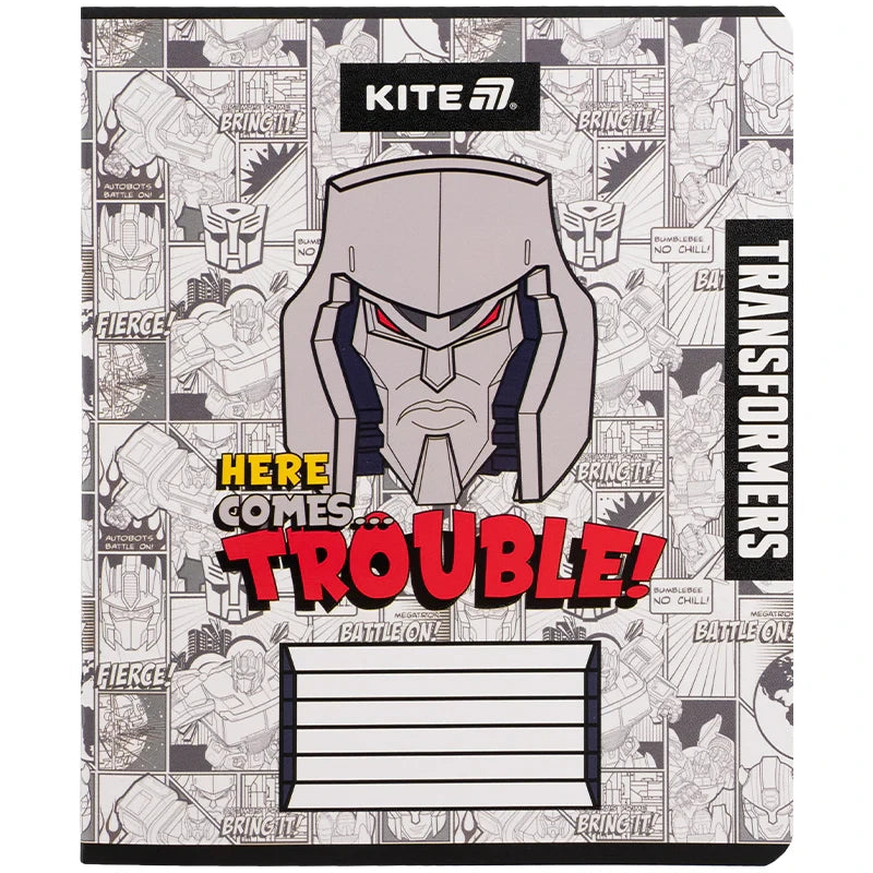 Зошит шкільний Kite Transformers, 12 аркушів, клітинка TF25-232
