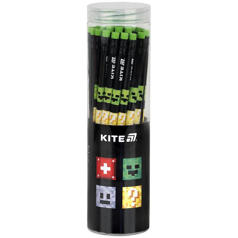 Олівець графітний з гумкою тригранний Kite K25-046-1