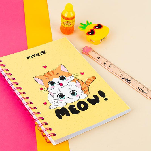 Блокнот на спіралі Kite Cute А5 80 аркушів клітинка K25-1911-1