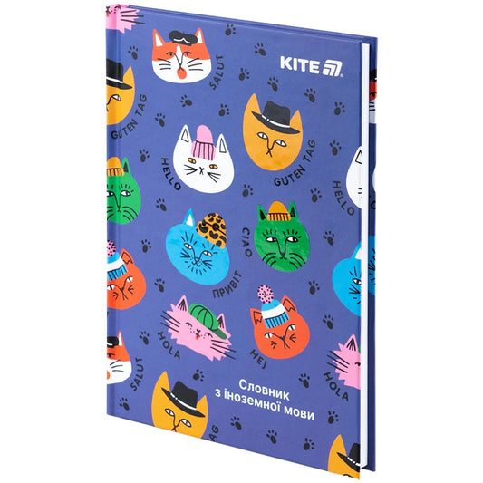 Словник для запису іноземних слів Kite Cats 60 аркушів K25-407-2