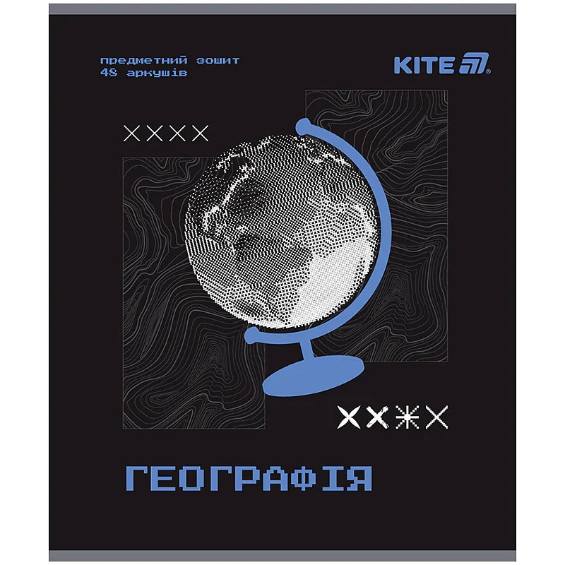 Зошит предметний Kite Techno, 48 аркушів, клітинка, Географія K25-240-5
