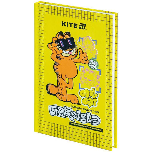 Записна книга Kite Garfield, А6, клітинка, gf25-199