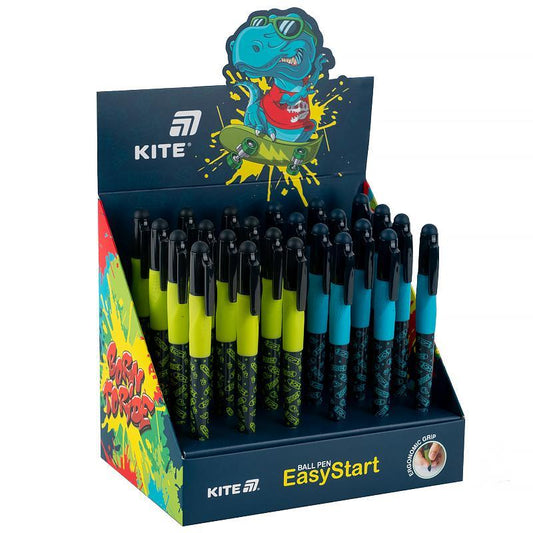 Ручка кулькова синя Kite EasyStart K25-099-1