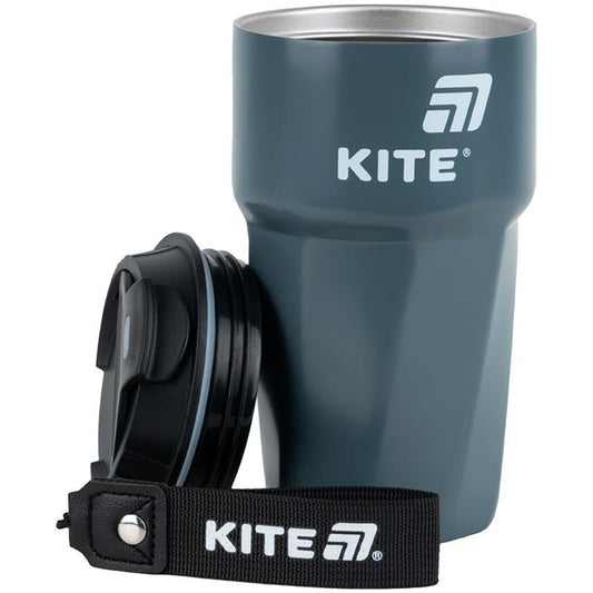 Термокружка Kite 450 мл сіра K25-1220-1
