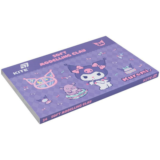Пластилін Kite Kuromi 24 кольори 480 г HK24-089