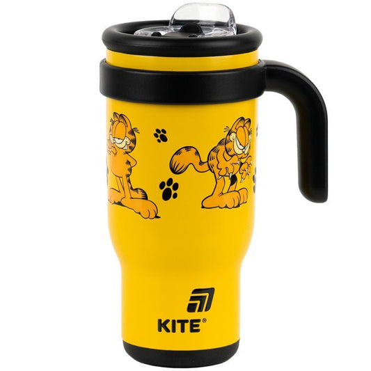 Термокружка з трубочкою Kite Garfield 530 мл GF25-1266