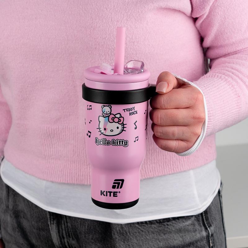 Термокухоль з трубочкою Kite 530 мл Hello Kitty HK25-1266