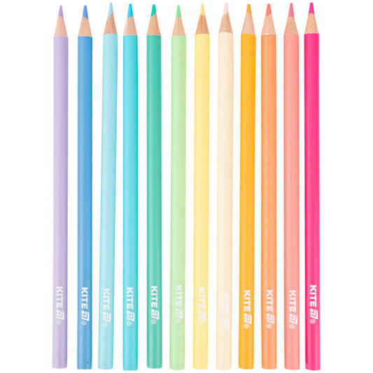 Олівці кольорові Kite Creative Pastel 12 кольорів K-451