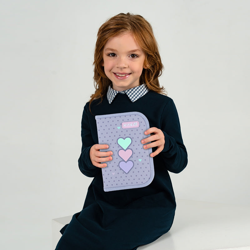 Пенал без наповнення Kite Lovely K26-621-3, 1 відділення, 1 відворот
