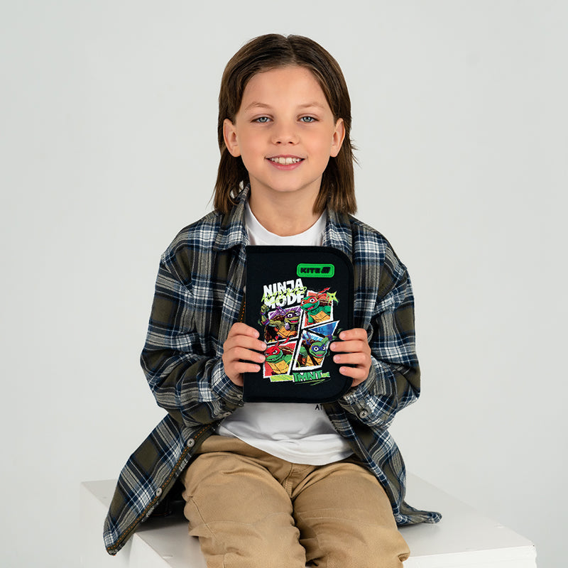 Пенал з наповненням Kite Ninja Turtles NT26-622H, 1 відділення, 2 відвороти