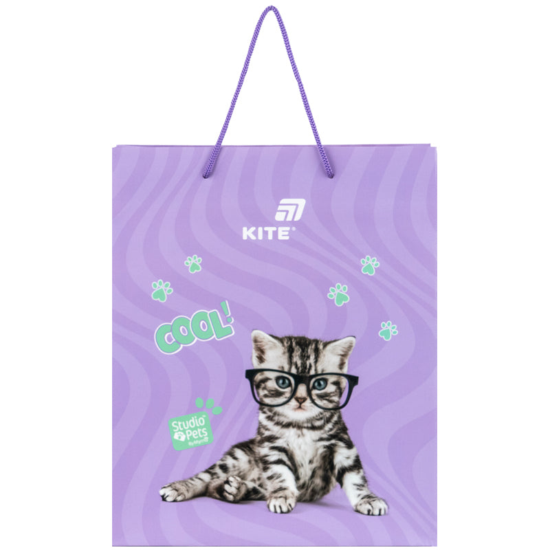 Пакет паперовий подарунковий Kite Studio Pets SP26-266, 26х32 см
