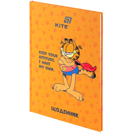 Щоденник шкільний Kite Garfield GF26-262, тверда обкладинка
