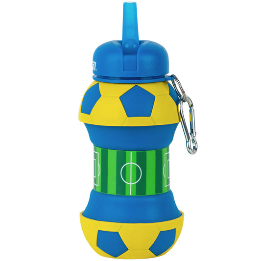 Силіконова пляшка для води Kite K26-1272-2, 550 мл, синьо-жовта