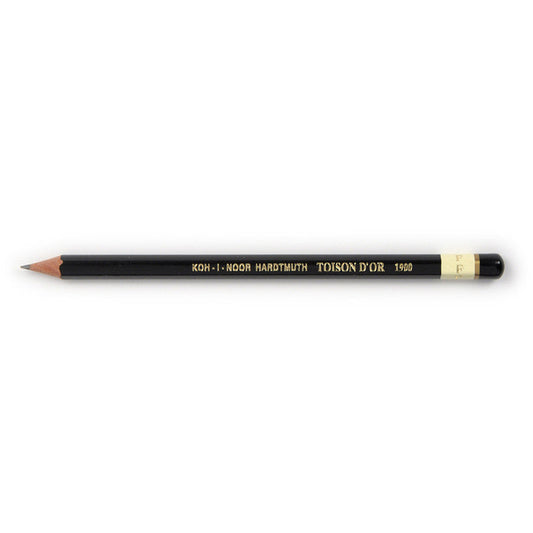 Графітний олівець Koh-i-Noor F Toison D'or без гумки корпус Чорний (1900.F)