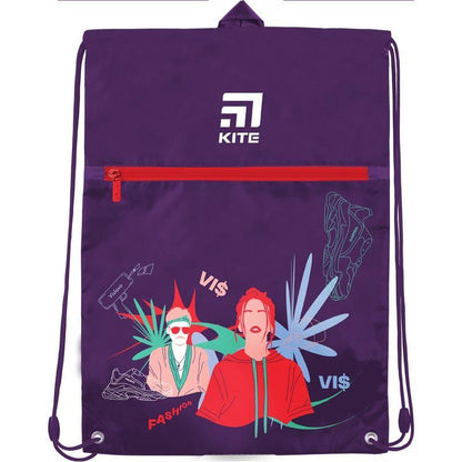 Сумка для взуття з кишенею Kite Education VIS Час і Скло vis19-601l-1