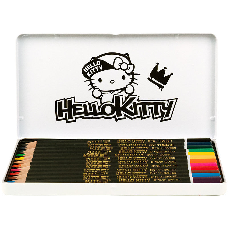 Олівці кольорові тригранні Kite Hello Kitty 12 шт HK21-058