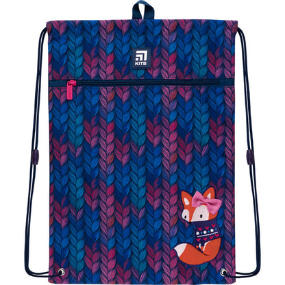 Сумка для взуття з кишенею Kite Education Fox K22-601M-7
