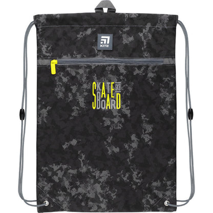 Сумка для взуття з кишенею Kite Education Skateboard K22-601M-6