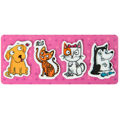 Закладки пластикові Kite Pets 4x20 шт 35х50 мм K22-479-5