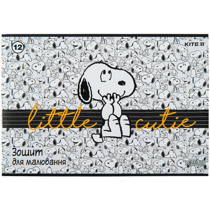 Зошит для малювання Kite Peanuts Snoopy 12 аркушів SN23-241
