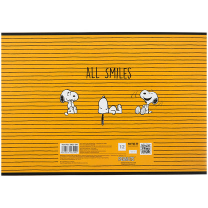 Зошит для малювання Kite Peanuts Snoopy 12 аркушів SN23-241