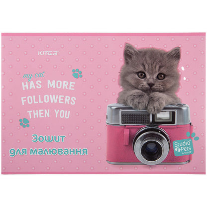 Зошит для малювання Kite Studio Pets 12 аркушів SP23-241