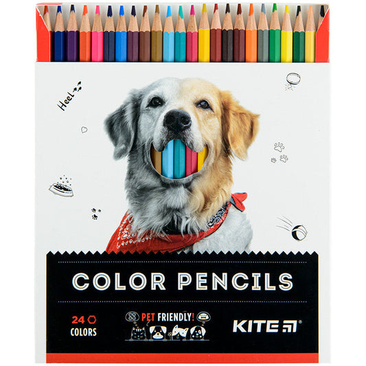 Олівці кольорові Kite Dogs 24 кольори K22-055-1