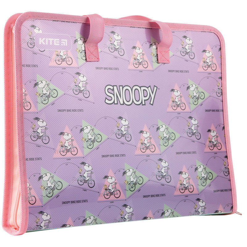 Папка-портфель на блискавці Kite Snoopy 1 відділення A4 SN22-202