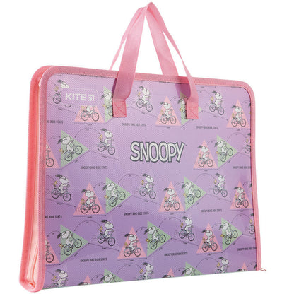 Папка-портфель на блискавці Kite Snoopy 1 відділення A4 SN22-202