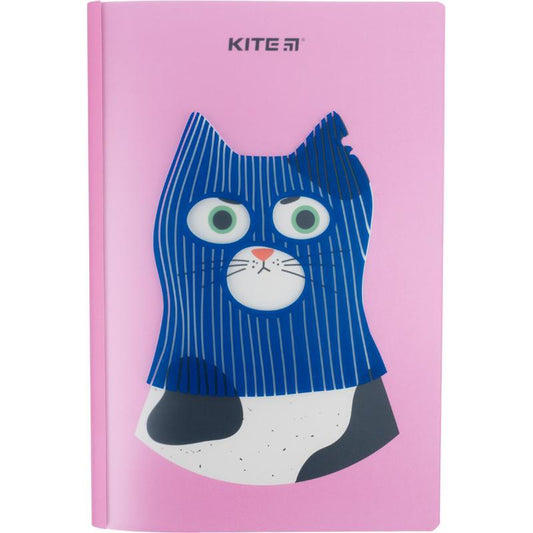 Блокнот пластиковий Kite Gangster cat А5+ 40 аркушів клітинка K22-460-3