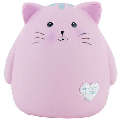 Скарбничка Kite пластикова Pink cat Рожева 15х13х13 см K23-498-2