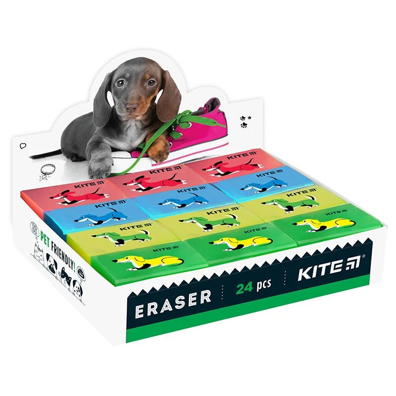 Гумка кольорова Kite Dogs асорті K22-026