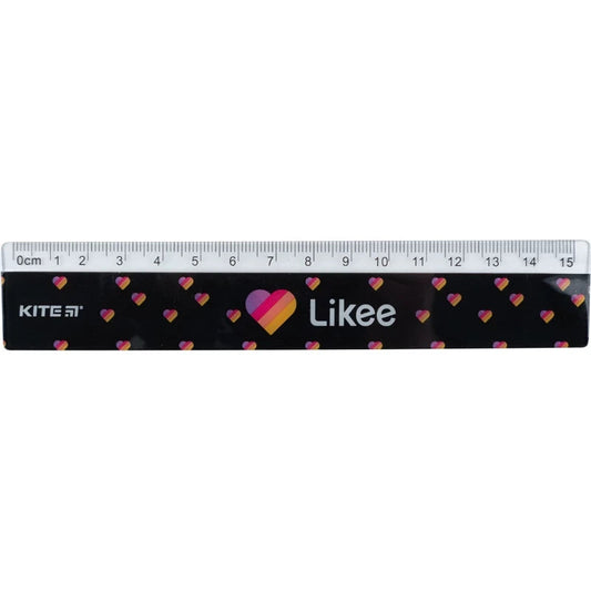 Лінійка пластикова Kite Likee 15 см LK22-090