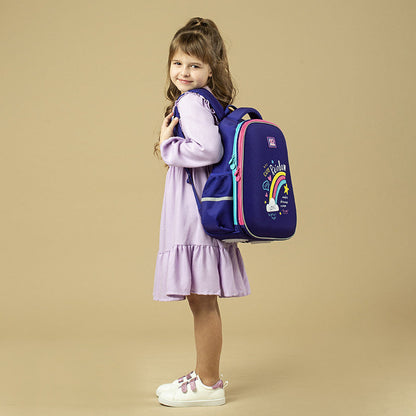 Рюкзак шкільний GoPack Education напівкаркасний Cute Rainbow GO24-165M-1