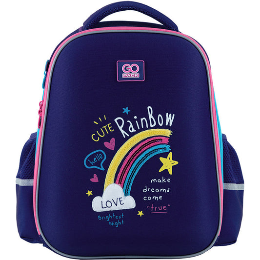 Рюкзак шкільний GoPack Education напівкаркасний Cute Rainbow GO24-165M-1
